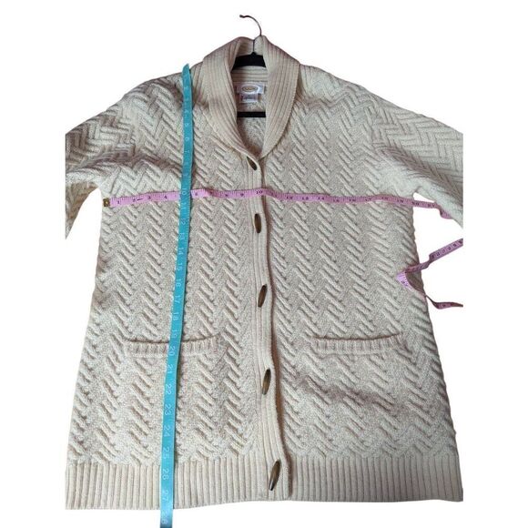Talbot's Wool toggle knit cardigan sweater Small - Picture 7 of 7
